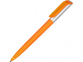 Ручка пластиковая шариковая Арлекин (оранжевый, серебристый)