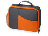 Изотермическая сумка-холодильник "Breeze" для ланч бокса, серый/оранжевый