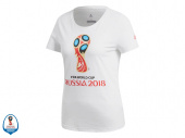 Футболка женская EMBLEM 2018 FIFA World Cup Russia™ (белый)