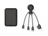 Портативное зарядное устройство BioPack c кабелем Mr. Bio, 5000 mAh (черный)