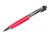 USB-флешка на 16 Гб в виде ручки с мини чипом (красный, серебристый)