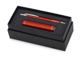 Подарочный набор Essentials Bremen с ручкой и зарядным устройством (красный)