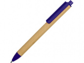 Ручка картонная шариковая Эко 2.0 (синий, бежевый)