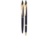 Набор Pen and Pen: ручка шариковая, ручка-роллер (черный, золотистый)