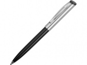 Ручка металлическая шариковая Карнеги (черный, серебристый)