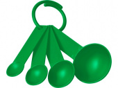 Набор мерных ложек Ness (зеленый)
