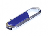 USB-флешка на 64 Гб в виде карабина (синий, серебристый)