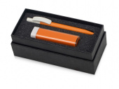 Подарочный набор White top с ручкой и зарядным устройством (оранжевый)