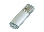 USB 2.0- флешка на 8 Гб с прозрачным колпачком (серебристый)