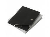 Подарочный набор Souvenir: папка A5, ручка роллер (черный)