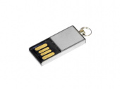USB-флешка мини на 64 Гб с мини чипом (серебристый)