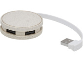 USB-концентратор Kenzu из пшеничной соломы (натуральный)