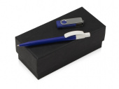 Подарочный набор Uma Memory с ручкой и флешкой (синий)
