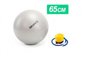 Мяч для фитнеса Fitball 65 с насосом, серебристый
