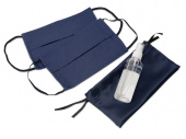 Набор средств индивидуальной защиты в сатиновом мешочке Protect Plus (синий)