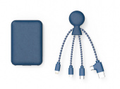 Портативное зарядное устройство BioPack c кабелем Mr. Bio, 5000 mAh (синий)