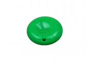 USB 2.0- флешка промо на 16 Гб круглой формы (зеленый)
