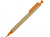 Ручка шариковая Эко (оранжевый, бежевый)