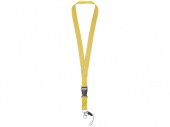 Шнурок Sagan с отстегивающейся пряжкой и держателем для телефона (желтый)