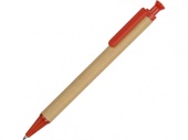 Ручка шариковая «Эко», бежевый/красный