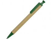 Ручка шариковая Эко (зеленый, бежевый)