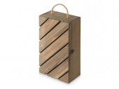 Коробка подарочная из массива дерева Two-bottle box (натуральный) Коробка подарочная из массива дерева Two-bottle box (натуральный)