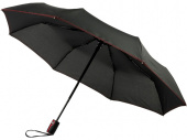 Зонт складной Stark- mini (черный, красный)