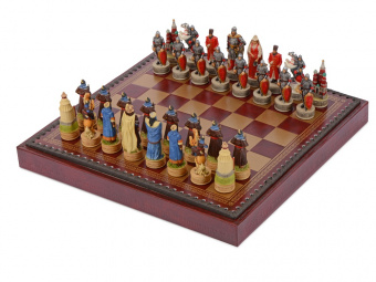 Шахматы Взятие Казани (коричневый, разноцветный)