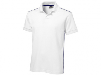 Рубашка-поло Backhand мужская (белый, темно-синий)