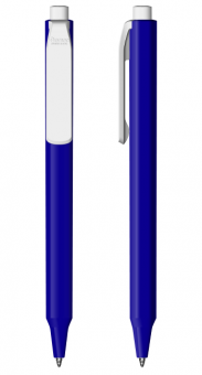 Ручка Brave/P04 Pigra 04 Full Solid Polished Premec, синий, белый клип
