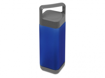 Бутылка для воды Balk, soft-touch  (серый, синий)