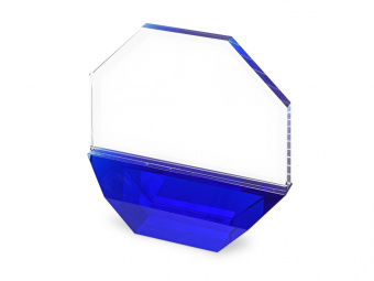 Награда Octagon (синий, прозрачный)