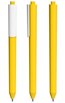 Ручка Chalk/P03 Soft Touch Premec/Pigra, желтый, белый клип