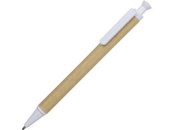 Ручка шариковая Эко (белый, бежевый)