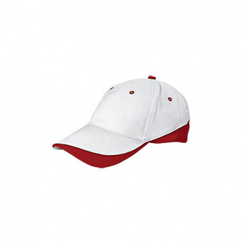 Бейсболка TUXTON (белая) - Красный PP