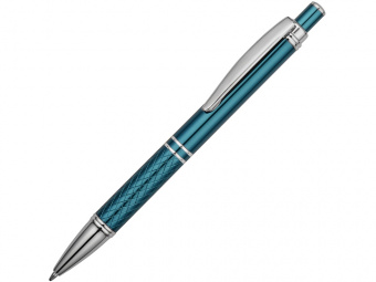 Ручка металлическая шариковая Jewel (синий, серебристый)