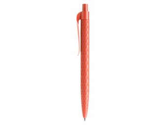 Ручка шариковая QS 01 PRP "софт-тач", оранжево-красный