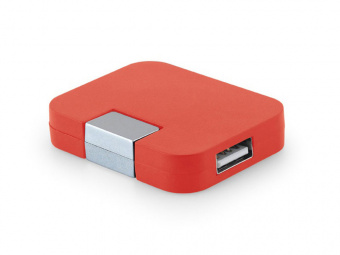 USB хаб 2'0 JANNES (красный)