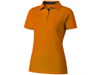 Рубашка поло Hacker женская (оранжевый, темно-синий)