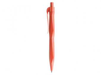 Ручка шариковая QS 20 PRP "софт-тач", оранжево-красный