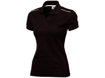 Рубашка поло Backhand женская (черный, белый)