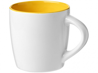 Керамическая чашка Aztec (белый, желтый)