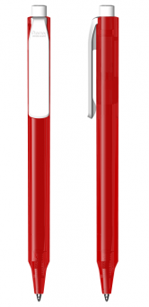 Ручка Brave/P04 (Pigra P04) Transparent Polished Premec, красный